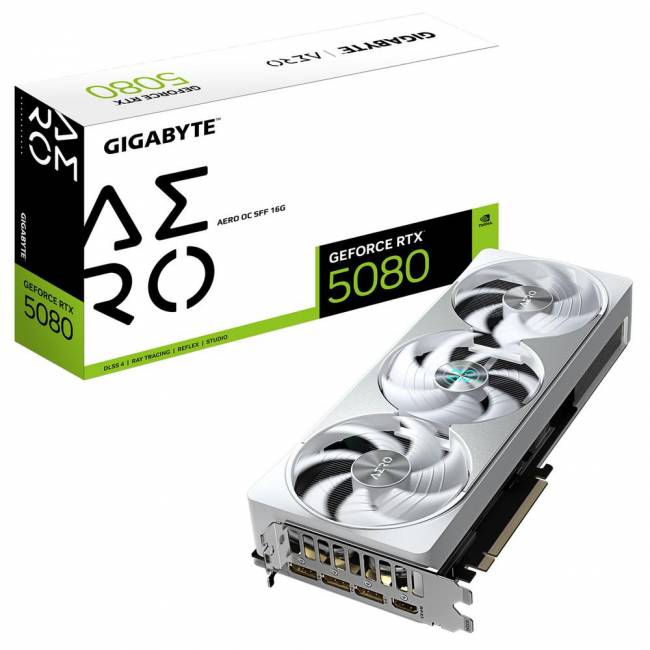 Видеокарта Gigabyte GV-N5080AERO OC-16GD — для бизнеса и офиса