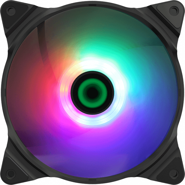 Кулер для корпуса ПК Gamemax FN-12Rainbow-C2 — для бизнеса и офиса
