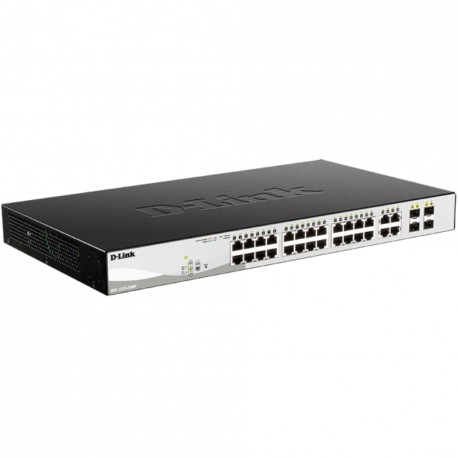 Коммутатор D-Link DGS-1210-28MP/F3A — для бизнеса и офиса Коммутатор D-Link DGS-1210-28MP/F3A — для бизнеса и офиса
