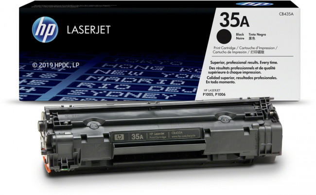 Тонер-картридж HP 35A Black Original LaserJet Print Cartridge (CB435A) — для бизнеса и офиса