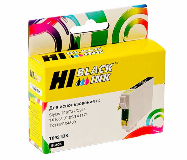 Картридж Hi-Black (HB-T0921) для Epson Stylus C91/CX4300/T26/TX106/109, Bk — для бизнеса и офиса