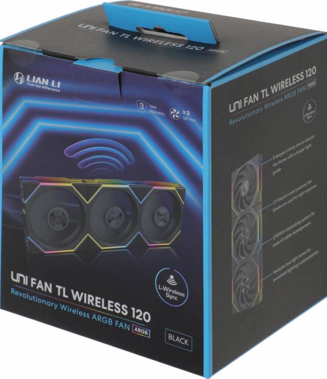 Вентилятор для корпуса Lian-Li G99.12TL1W3B.R0 — для бизнеса и офиса Вентилятор для корпуса Lian-Li G99.12TL1W3B.R0 — для бизнеса и офиса