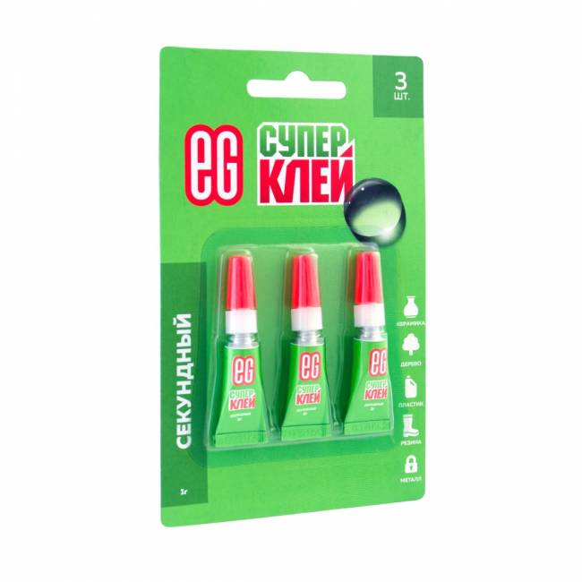 Секундный клей Еврогарант 1г, 3 шт на блистере Секундный клей Еврогарант 1г, 3 шт на блистере — для бизнеса и офиса Секундный клей Еврогарант 1г, 3 шт на блистере Секундный клей Еврогарант 1г, 3 шт на блистере — для бизнеса и офиса