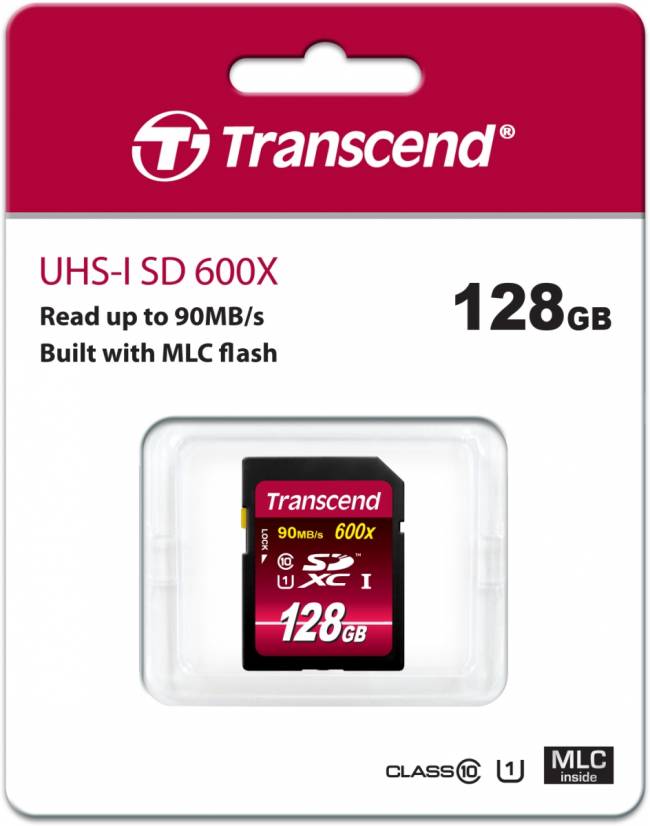 Карта памяти Transcend SDXC Class 10 UHS-I 600x — для бизнеса и офиса Карта памяти Transcend SDXC Class 10 UHS-I 600x — для бизнеса и офиса