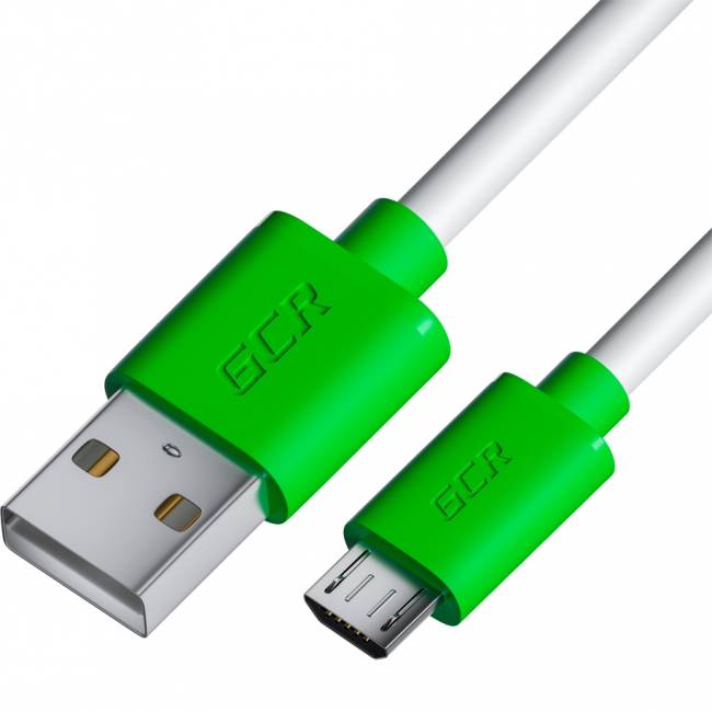GCR Кабель 0.5m MicroUSB, белый, зеленые коннекторы, быстрая зарядка, 28/24 AWG, GCR-53225 Кабель Greenconnect 0.5 м (GCR-53225) — для бизнеса и офиса GCR Кабель 0.5m MicroUSB, белый, зеленые коннекторы, быстрая зарядка, 28/24 AWG, GCR-53225 Кабель Greenconnect 0.5 м (GCR-53225) — для бизнеса и офиса
