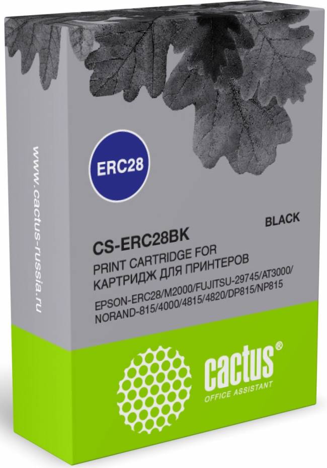 - Cactus CS-ERC28BK — для бизнеса и офиса - Cactus CS-ERC28BK — для бизнеса и офиса