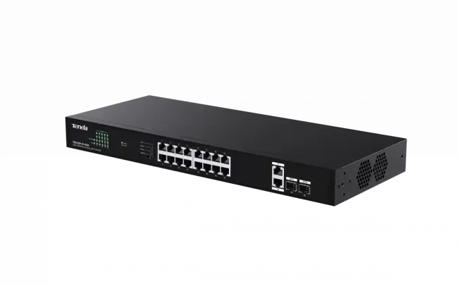 Коммутатор Tenda TEG1120P-16-150W — для бизнеса и офиса Коммутатор Tenda TEG1120P-16-150W — для бизнеса и офиса