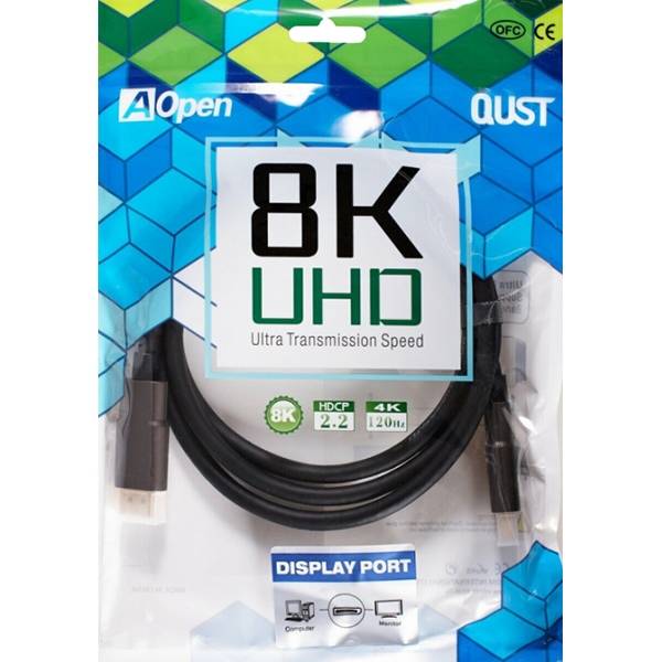 Кабель соединительный DISPLAY PORT v1.4, 8K@60Hz, 1.5m iOpen (Aopen/Qust) <ACG633-1.5M> Кабель AOpen/Qust DisplayPort (m)/DisplayPort (m) - 1.5 м (ACG633-1.5M) — для бизнеса и офиса