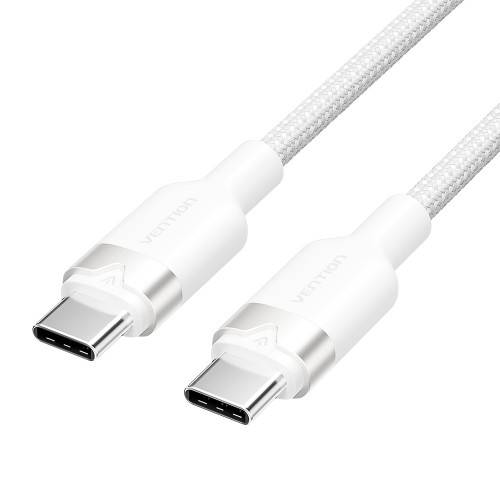 Кабель Vention USB 2.0 CM/CM - 1м. Белый 3А PD60W Vention TRDWF — для бизнеса и офиса Кабель Vention USB 2.0 CM/CM - 1м. Белый 3А PD60W Vention TRDWF — для бизнеса и офиса
