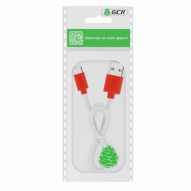 GCR Кабель 0.5m TypeC, белый, красные коннекторы, быстрая зарядка, 28/24 AWG, GCR-53235 Greenconnect USB 2.0 Type-AM - USB 2.0 Type-C (m) 0.5 м — для бизнеса и офиса GCR Кабель 0.5m TypeC, белый, красные коннекторы, быстрая зарядка, 28/24 AWG, GCR-53235 Greenconnect USB 2.0 Type-AM - USB 2.0 Type-C (m) 0.5 м — для бизнеса и офиса