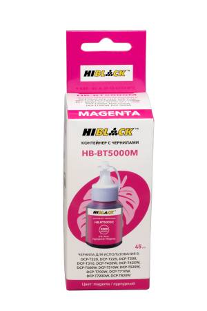 Контейнер с чернилами Hi-Black (HB-5000) для Brother DCPT300/500W/700W, M, 45ml