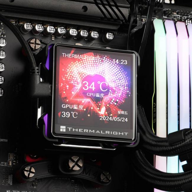 Система водяного охлаждения Thermalright E-VISION-360-BL-ARGB — для бизнеса и офиса Система водяного охлаждения Thermalright E-VISION-360-BL-ARGB — для бизнеса и офиса