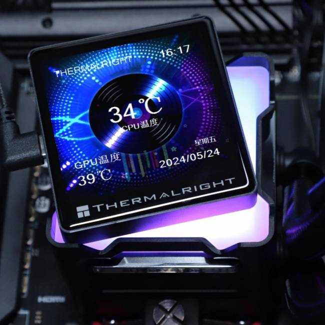 Система водяного охлаждения Thermalright E-VISION-360-BL-ARGB — для бизнеса и офиса Система водяного охлаждения Thermalright E-VISION-360-BL-ARGB — для бизнеса и офиса