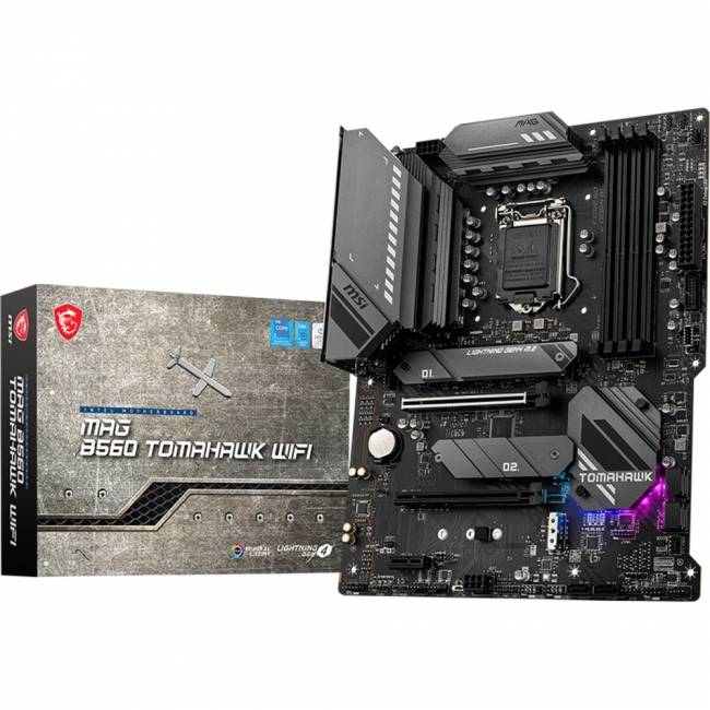Материнская плата MSI MAG B560 TOMAHAWK WIFI — для бизнеса и офиса Материнская плата MSI MAG B560 TOMAHAWK WIFI — для бизнеса и офиса