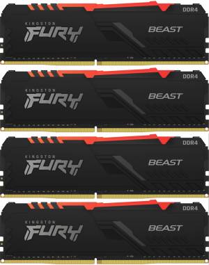 Память оперативная Kingston FURY Beast RGB KF436C17BBAK4/32