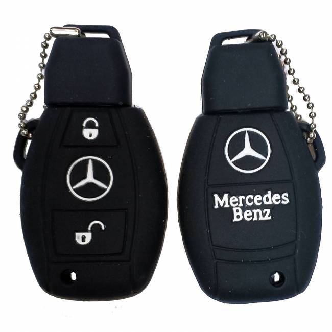 Чехол силиконовый смарт ключа MERCEDES 2 кнопки (с лого) — для бизнеса и офиса Чехол силиконовый смарт ключа MERCEDES 2 кнопки (с лого) — для бизнеса и офиса