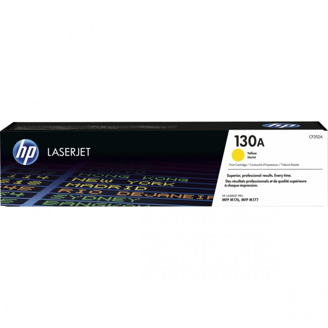 Тонер-картридж HP 130A Yellow LaserJet Toner Cartridge (CF352A) — для бизнеса и офиса