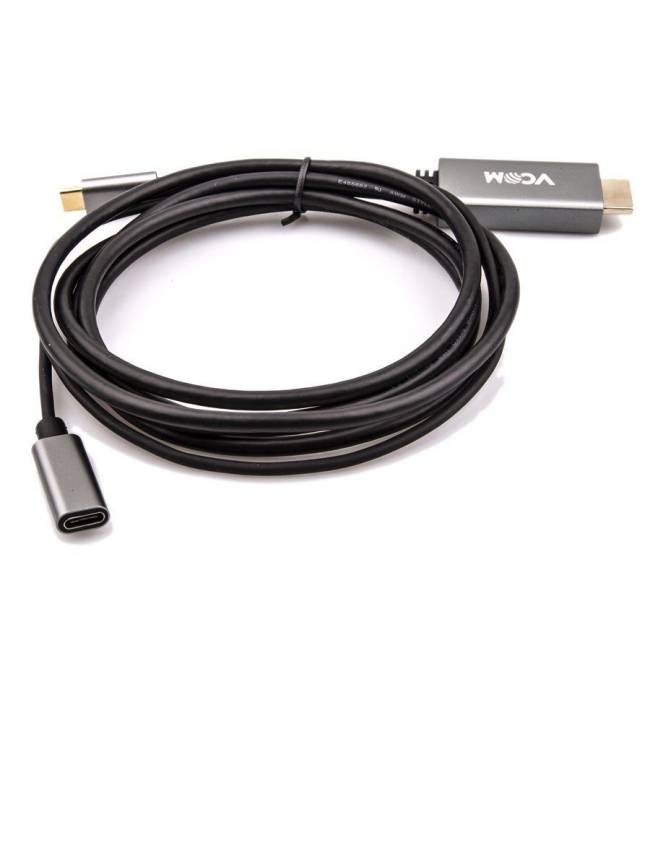 Кабель-адаптер USB 3.1 Type-Cm --> HDMI A(m) 4K@60Hz, 1.8m , PD, Alum Shell,VCOM <CU423MCPD-1.8M> VCOM USB 3.2 Type-C (m) - HDMI (m),USB 3.2 Type-C (m) — для бизнеса и офиса Кабель-адаптер USB 3.1 Type-Cm --> HDMI A(m) 4K@60Hz, 1.8m , PD, Alum Shell,VCOM <CU423MCPD-1.8M> VCOM USB 3.2 Type-C (m) - HDMI (m),USB 3.2 Type-C (m) — для бизнеса и офиса