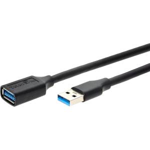 Кабель удлинительный USB3.0 Am-Af 3m Telecom черный (TUS708-3M) Кабель Telecom 3 м (TUS708-3M)