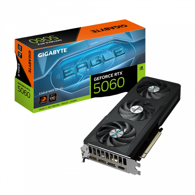 Видеокарта GIGABYTE GV-N5060EAGLEMAX OC-8GD — для бизнеса и офиса