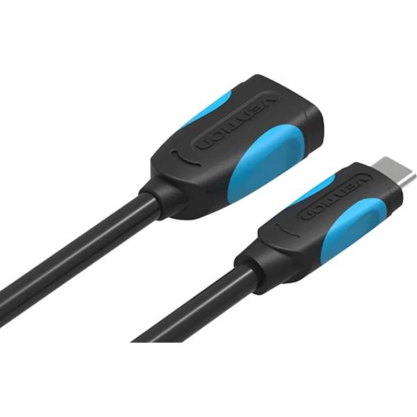Адаптер-переходник Vention USB Type C M/ OTG USB 3.0 AF, гибкий - 0,1м. Адаптер-переходник Vention USB Type-C(m)/USB 3.0 Type-AF - 0.1 м (VAS-A51-B010) — для бизнеса и офиса