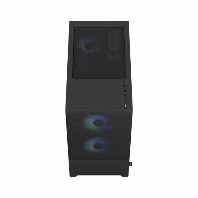 Корпус ПК без блока питания Корпус Design Pop Mini Air RGB TG Clear Tint (FD-C-POR1M-06) — для бизнеса и офиса Корпус ПК без блока питания Корпус Design Pop Mini Air RGB TG Clear Tint (FD-C-POR1M-06) — для бизнеса и офиса