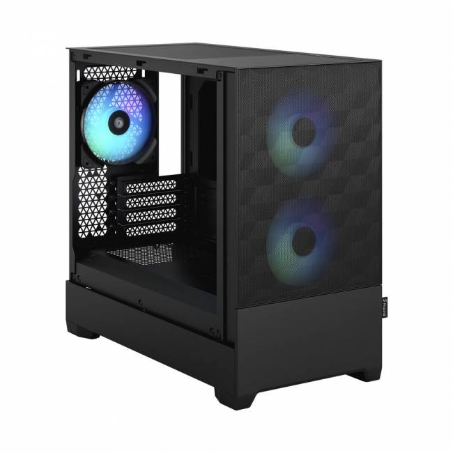 Корпус ПК без блока питания Корпус Design Pop Mini Air RGB TG Clear Tint (FD-C-POR1M-06) — для бизнеса и офиса Корпус ПК без блока питания Корпус Design Pop Mini Air RGB TG Clear Tint (FD-C-POR1M-06) — для бизнеса и офиса