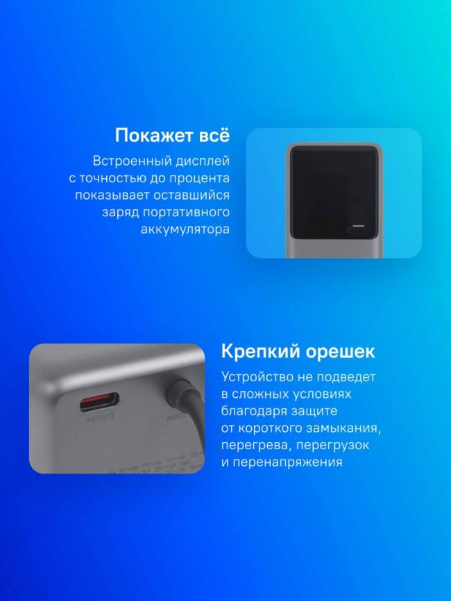 Мобильный аккумулятор Xiaomi BHR9361GL — для бизнеса и офиса Мобильный аккумулятор Xiaomi BHR9361GL — для бизнеса и офиса