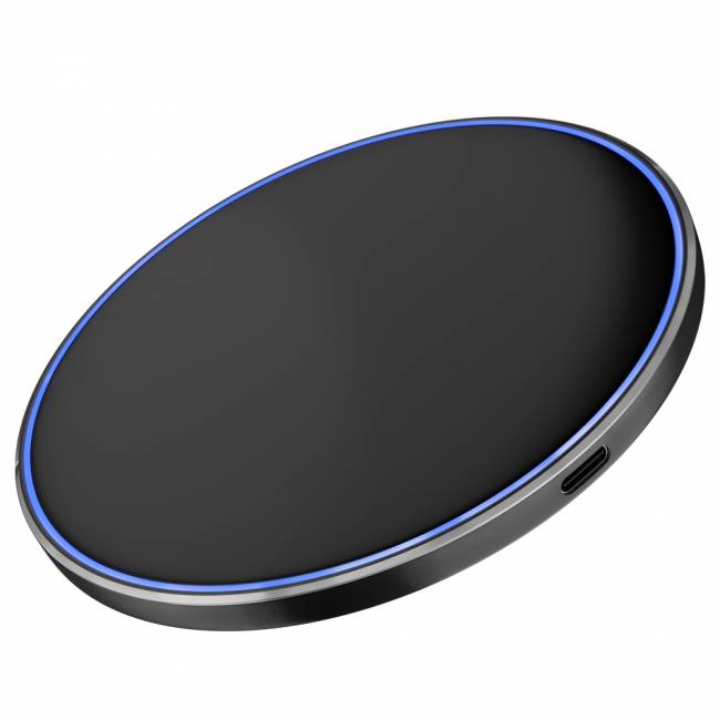 GCR Ультратонкое беспроводное зарядное устройство, с подсветкой, до 15W, GCR-52610 Greenconnect GCR-52610 — для бизнеса и офиса