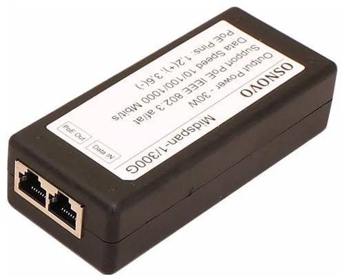 Инжектор OSNOVO Midspan-1/300G — для бизнеса и офиса Инжектор OSNOVO Midspan-1/300G — для бизнеса и офиса