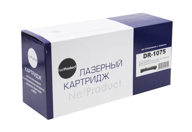 Драм-юнит NetProduct (N-DR-1075) для Brother HL-1010R/1112R/DCP-1510R/1512R/MFC-1810R, 10K — для бизнеса и офиса Драм-юнит NetProduct (N-DR-1075) для Brother HL-1010R/1112R/DCP-1510R/1512R/MFC-1810R, 10K — для бизнеса и офиса