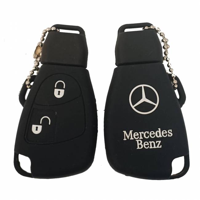 Чехол силиконовый смарт ключа MERCEDES 2 кнопки (с лого) — для бизнеса и офиса Чехол силиконовый смарт ключа MERCEDES 2 кнопки (с лого) — для бизнеса и офиса