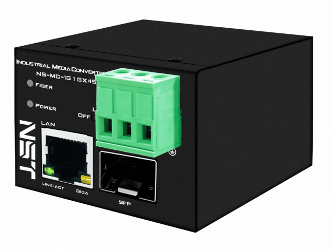 Промышленный компактный медиаконвертер Gigabit Ethernet New System Technologies NS-MC-1G1GX/IS — для бизнеса и офиса