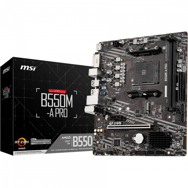 Материнская плата MSI B550M-A PRO — для бизнеса и офиса