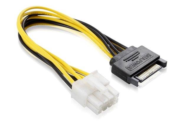 Кабель SATA питания 0.15 m GCR GC- ST219 SATA 15pin / ATX 8pin, медь, пакет Greenconnect GC-ST219 — для бизнеса и офиса