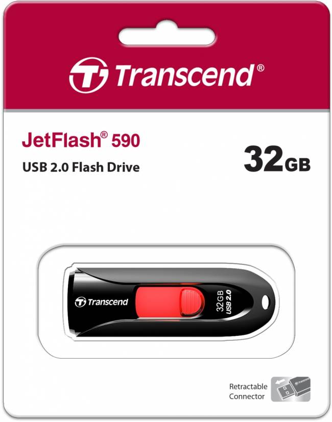 Флеш-накопитель Transcend JetFlash 590 — для бизнеса и офиса Флеш-накопитель Transcend JetFlash 590 — для бизнеса и офиса