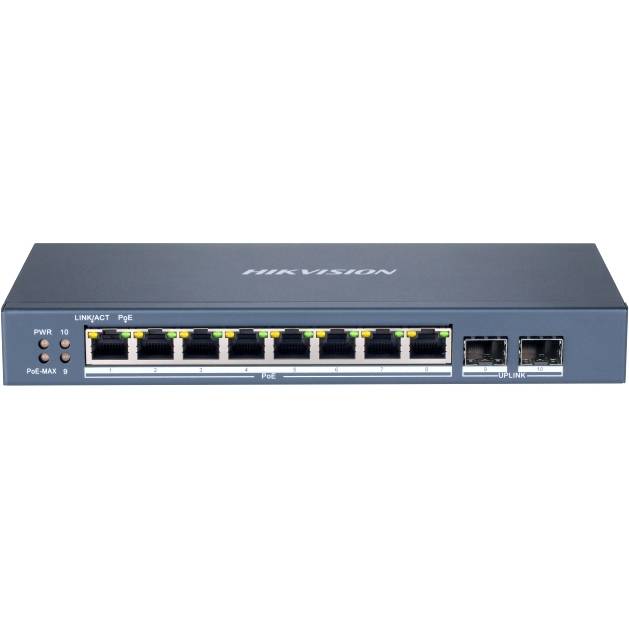 L2 Смарт-управляемый 8 1000M RJ45 PoE HikVision DS-3E1510P-SI — для бизнеса и офиса L2 Смарт-управляемый 8 1000M RJ45 PoE HikVision DS-3E1510P-SI — для бизнеса и офиса