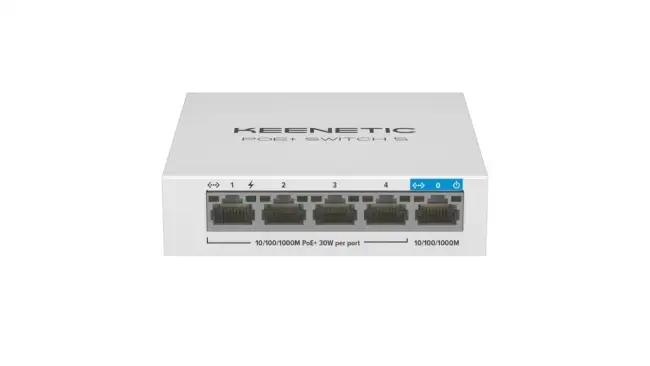 PoE+ коммутатор Keenetic Keenetic PoE+ Switch 5 (KN-4610) — для бизнеса и офиса PoE+ коммутатор Keenetic Keenetic PoE+ Switch 5 (KN-4610) — для бизнеса и офиса