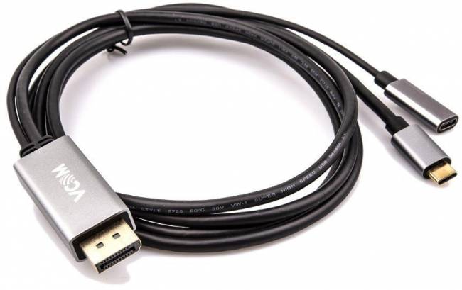 Кабель-адаптер USB 3.1 Type-Cm --> DP(m) 4K@60Hz, 1.8m , PD,Aluminium Shell, VCOM <CU422MCPD-1.8M> VCOM USB 3.2 Type-C (m) - DisplayPort (m) — для бизнеса и офиса Кабель-адаптер USB 3.1 Type-Cm --> DP(m) 4K@60Hz, 1.8m , PD,Aluminium Shell, VCOM <CU422MCPD-1.8M> VCOM USB 3.2 Type-C (m) - DisplayPort (m) — для бизнеса и офиса