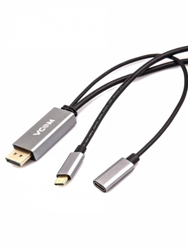 Кабель-адаптер USB 3.1 Type-Cm --> DP(m) 4K@60Hz, 1.8m , PD,Aluminium Shell, VCOM <CU422MCPD-1.8M> VCOM USB 3.2 Type-C (m) - DisplayPort (m) — для бизнеса и офиса Кабель-адаптер USB 3.1 Type-Cm --> DP(m) 4K@60Hz, 1.8m , PD,Aluminium Shell, VCOM <CU422MCPD-1.8M> VCOM USB 3.2 Type-C (m) - DisplayPort (m) — для бизнеса и офиса