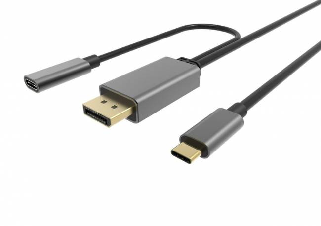 Кабель-адаптер USB 3.1 Type-Cm --> DP(m) 4K@60Hz, 1.8m , PD,Aluminium Shell, VCOM <CU422MCPD-1.8M> VCOM USB 3.2 Type-C (m) - DisplayPort (m) — для бизнеса и офиса Кабель-адаптер USB 3.1 Type-Cm --> DP(m) 4K@60Hz, 1.8m , PD,Aluminium Shell, VCOM <CU422MCPD-1.8M> VCOM USB 3.2 Type-C (m) - DisplayPort (m) — для бизнеса и офиса