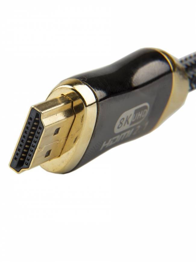 Кабель HDMI 19M/M,ver. 2.1, 8K@60 Hz 1.5m метал разъемы, нейлоновая оплетка Telecom <TCG300-1.5M> Telecom HDMI (m) - HDMI (m) 1.5м — для бизнеса и офиса