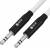 GCR Кабель 3.0m аудио jack 3.5mm/jack 3.5mm белый, AL case черный, M/M, GCR-54752 Greenconnect GCR-54752 — для бизнеса и офиса