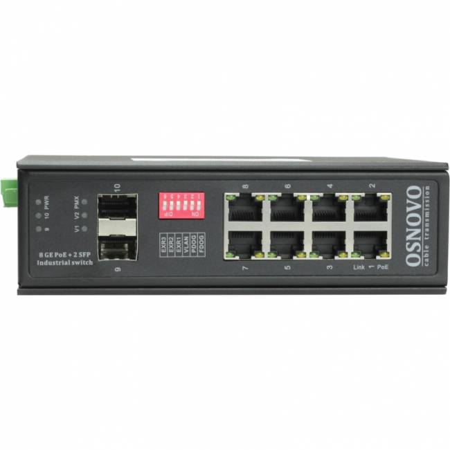 Коммутатор OSNOVO SW-80802/I(Port 90W 300W) — для бизнеса и офиса Коммутатор OSNOVO SW-80802/I(Port 90W 300W) — для бизнеса и офиса