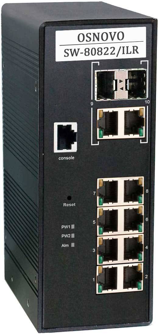 Коммутатор OSNOVO SW-80822/ILR — для бизнеса и офиса Коммутатор OSNOVO SW-80822/ILR — для бизнеса и офиса