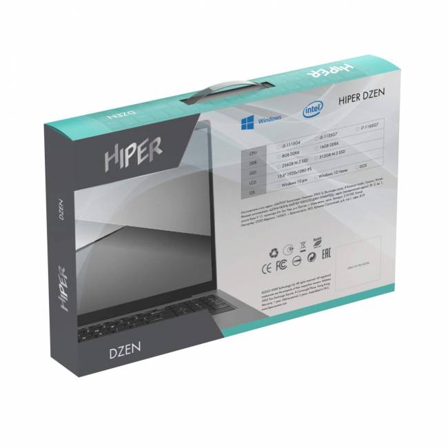 Ноутбук HIPER DZEN H1569O5165WMP — для бизнеса и офиса