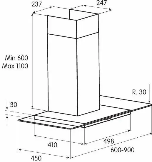 Вытяжки JET AIR Jet Air Betta 60/GR/BK GL-PRF0099697B — для бизнеса и офиса Вытяжки JET AIR Jet Air Betta 60/GR/BK GL-PRF0099697B — для бизнеса и офиса