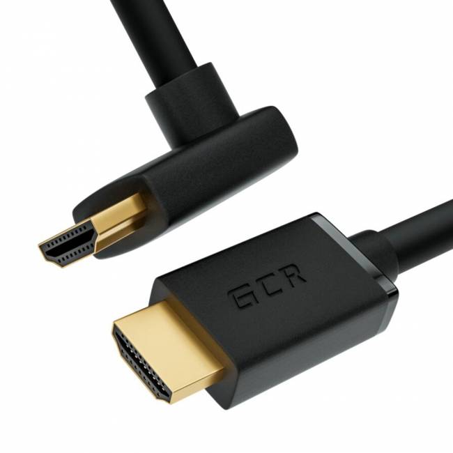 GCR Кабель 3.0m HDMI 2.0, M/M верхний угол, черный, HDR 4:2:2, Ultra HD, 4K 60 fps 60Hz/5K*30Hz, 3D, AUDIO, 18.0 Гбит/с, 28/28 AWG, GCR-52320 Greenconnect HDMI 2.0 - HDMI 2.0 3 м черный — для бизнеса и офиса GCR Кабель 3.0m HDMI 2.0, M/M верхний угол, черный, HDR 4:2:2, Ultra HD, 4K 60 fps 60Hz/5K*30Hz, 3D, AUDIO, 18.0 Гбит/с, 28/28 AWG, GCR-52320 Greenconnect HDMI 2.0 - HDMI 2.0 3 м черный — для бизнеса и офиса