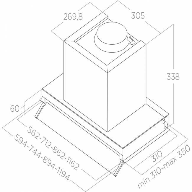 Встраиваемая вытяжка ELICA ELICA BOXIN ADV PLUS IX/A/60 PRF0191539 — для бизнеса и офиса