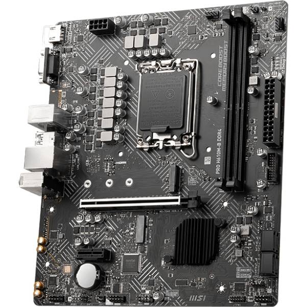 Материнская плата MSI PRO H610M-B DDR4 — для бизнеса и офиса Материнская плата MSI PRO H610M-B DDR4 — для бизнеса и офиса